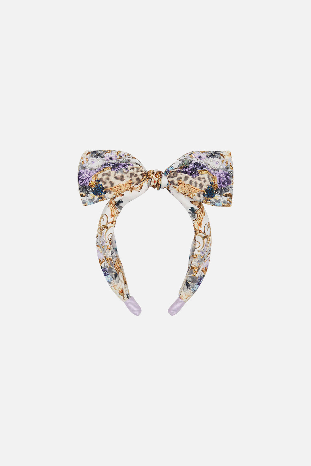 Product view of Milla By CAMILLA Kids bow headband in Palazzo Play Date print 