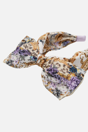 Product view of Milla By CAMILLA Kids bow headband in Palazzo Play Date print 
