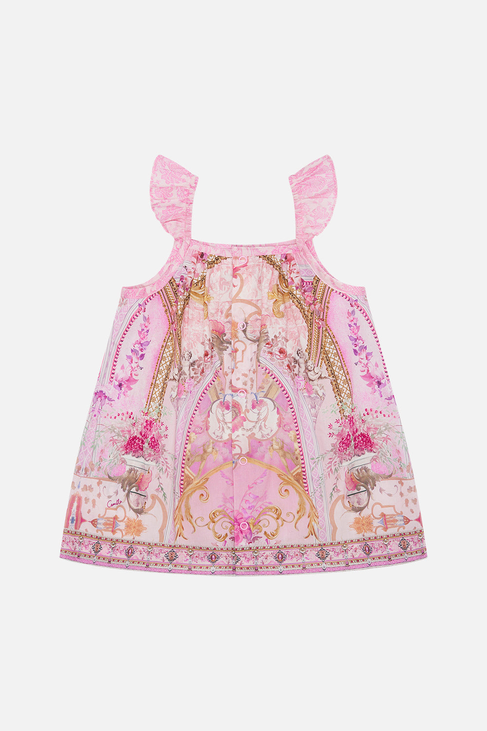 MILLA BY CAMILLA pink dress in Fresco Fairytale print