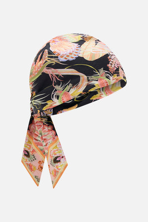 CAMILLA silk headscarf in Lady of The Moon print