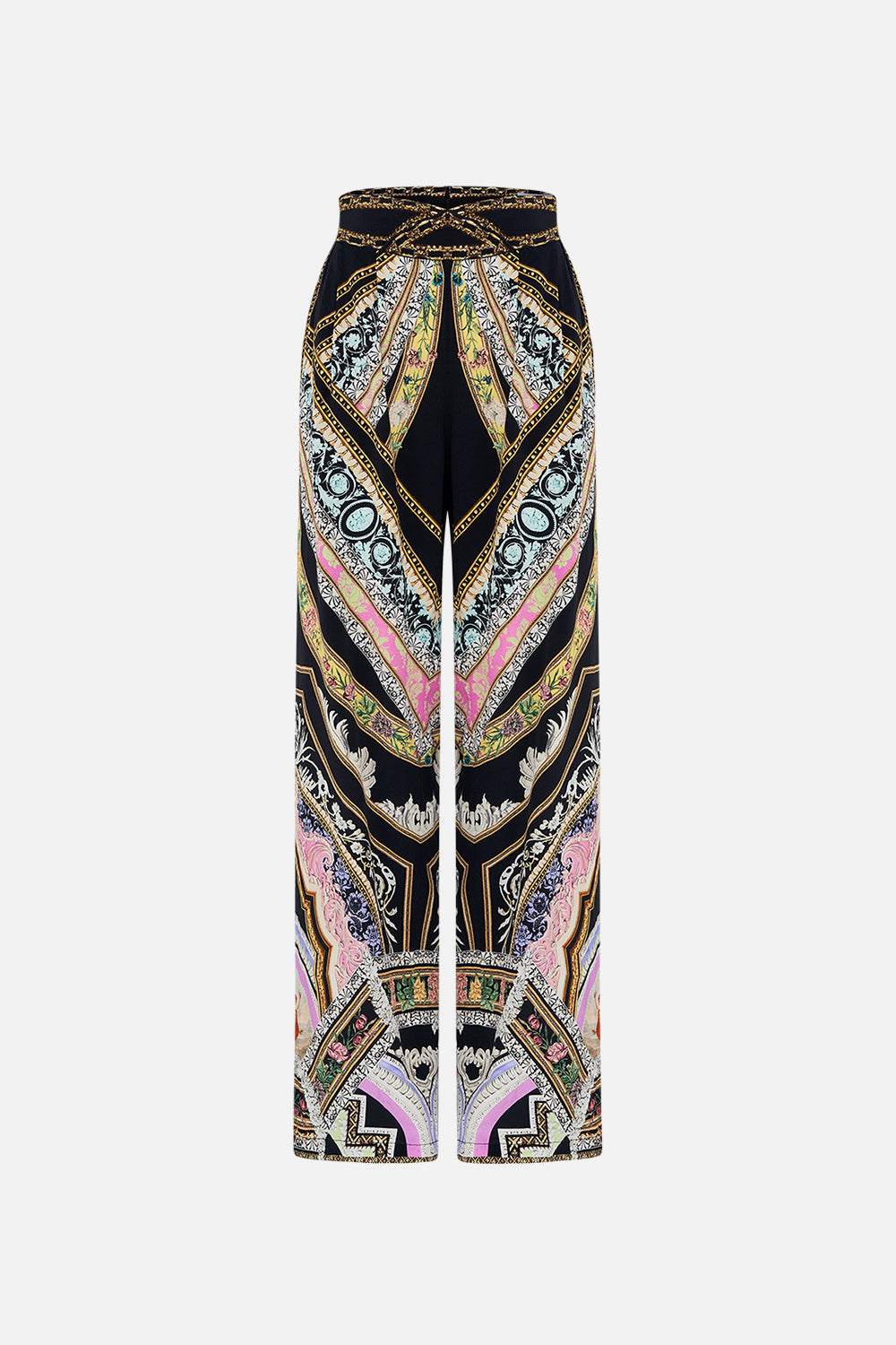 CAMILLA flared pant in Florence Field Day print 