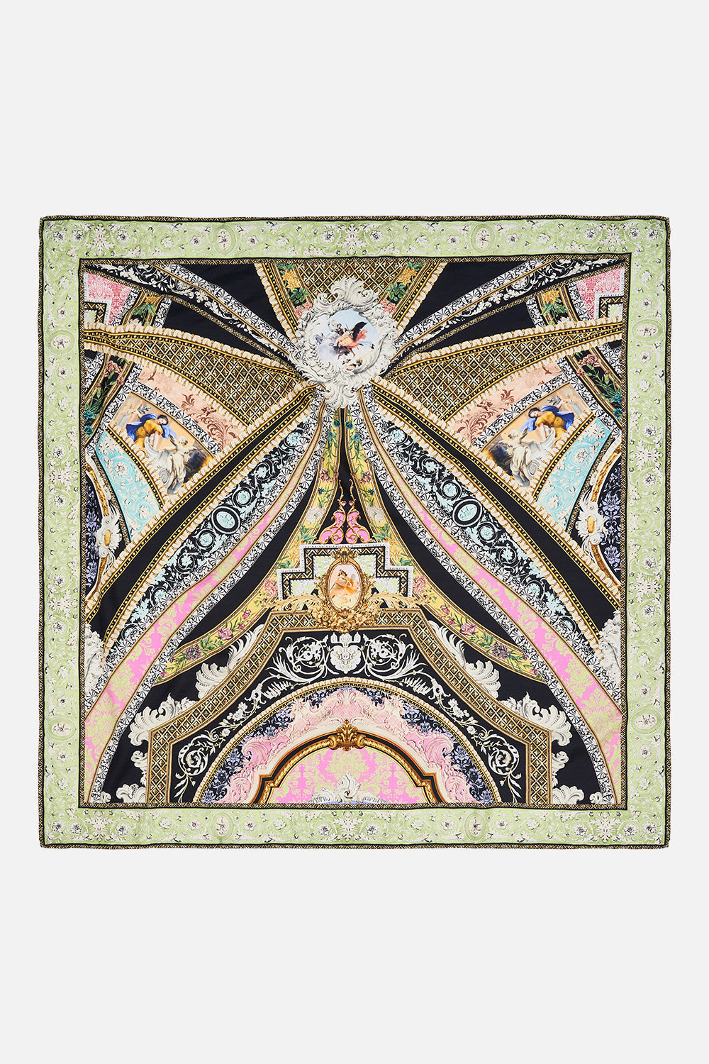 Product view of CAMILLA silk scarf in Florence Field Day print