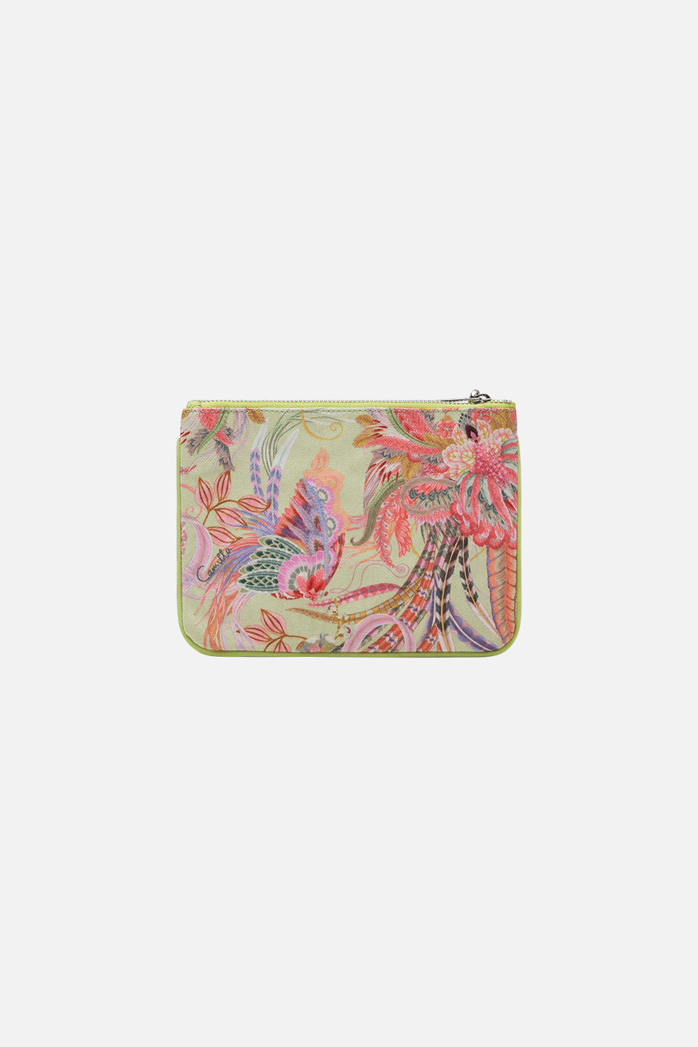 CAMILLA designer coin purse in Cosmic Tuscan print