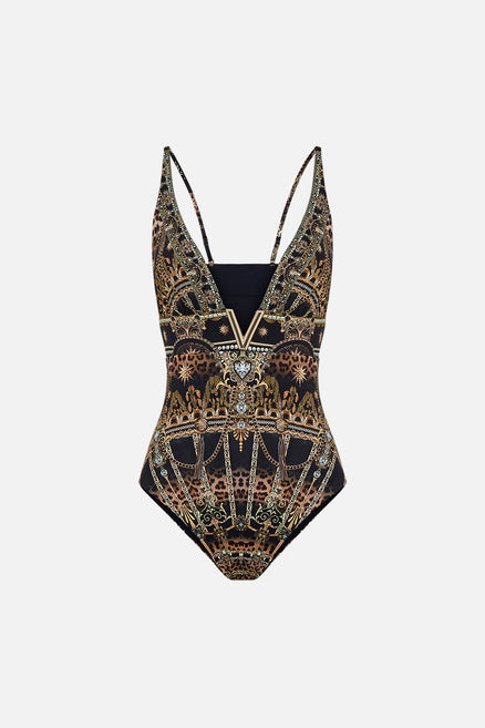 Map Print Tassel Handkerchief Bikini Set