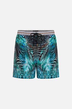 Product view of Hotel Franks By CAMILLA luxury mens boardshorts in Azure Allure