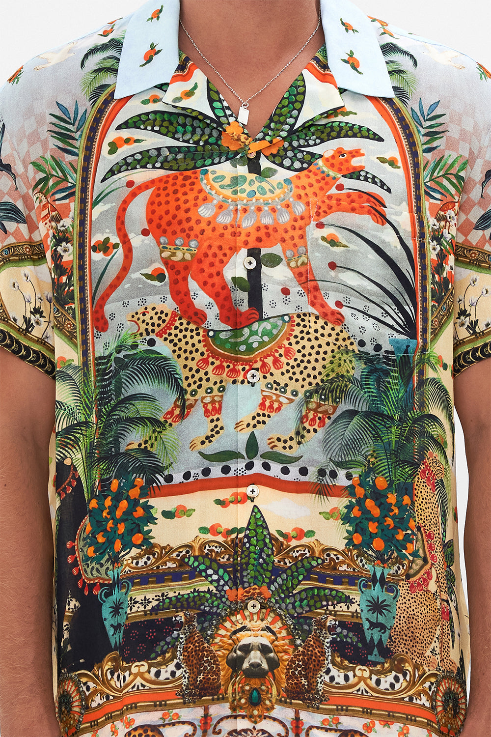 SHORT SLEEVE CAMP COLLARED SHIRT ALESSANDROS ATLANTIS