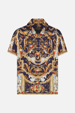 Hotel Franks By CAMILLA mens short sleeve camp collared shirt in  Venice Vignette print 