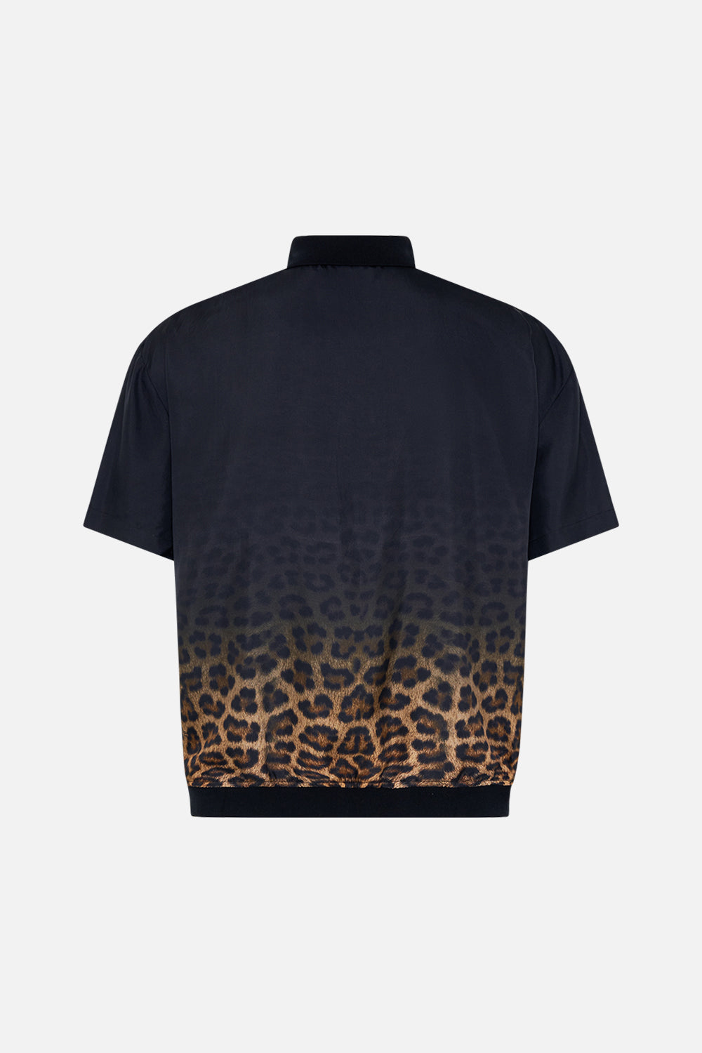 Hotel Franks By CAMILLA mens silk polo shirt in Masked At Moonlight 