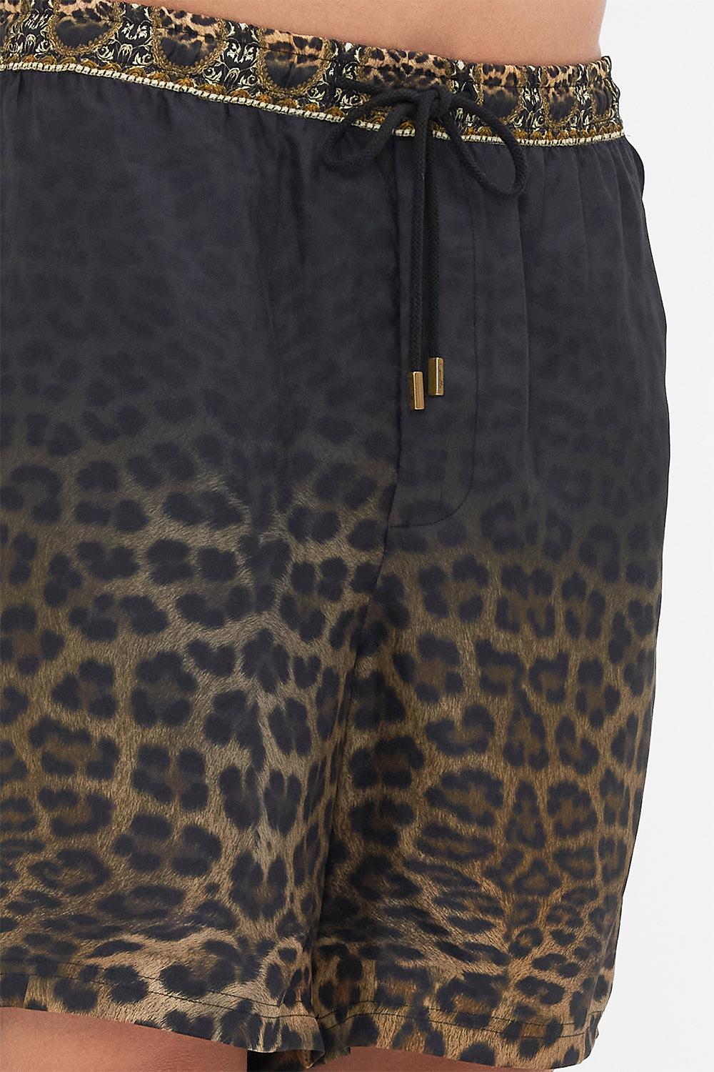 Detail view of Hotel Franks By CAMILLA mens walkshorts in Masked At Moonlight