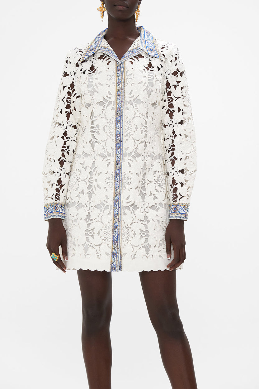 A LINE BLOUSON SLEEVE DRESS SEASON OF THE SIREN