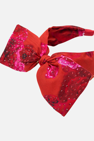 Product view of Milla By CAMILLA kids hair accessory set in An Italian Rosa print 