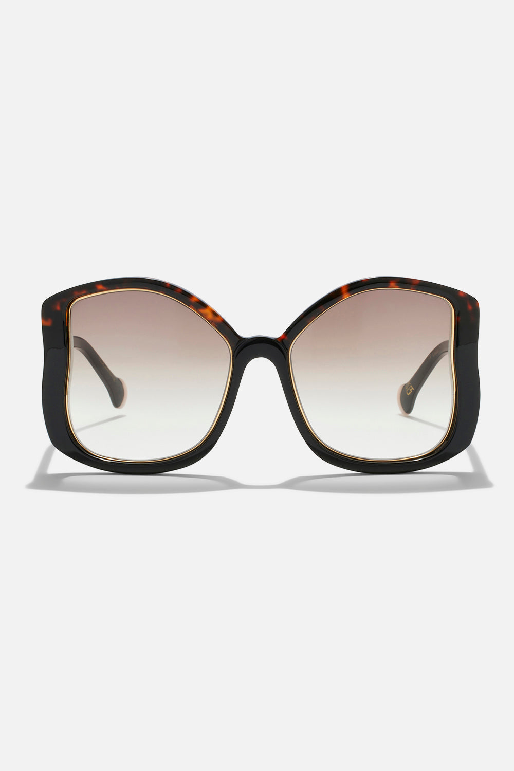 SOCIAL BUTTERFLY SUNGLASSES DARK TORT / BLACK