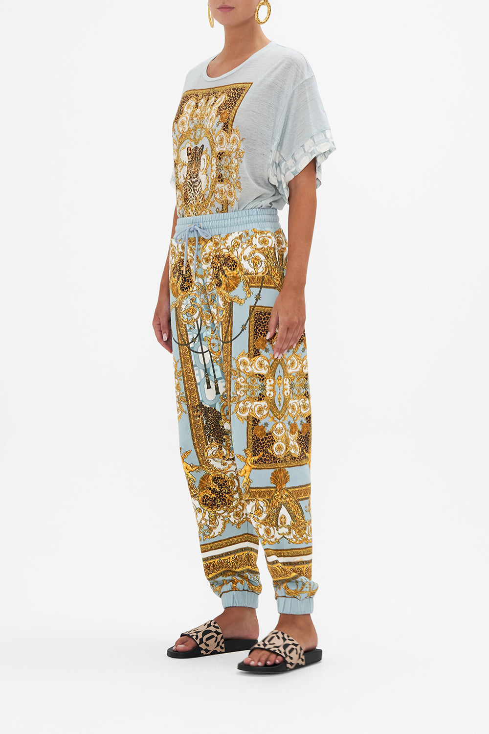 JERSEY TRACK PANT PALAZZO PRIDE