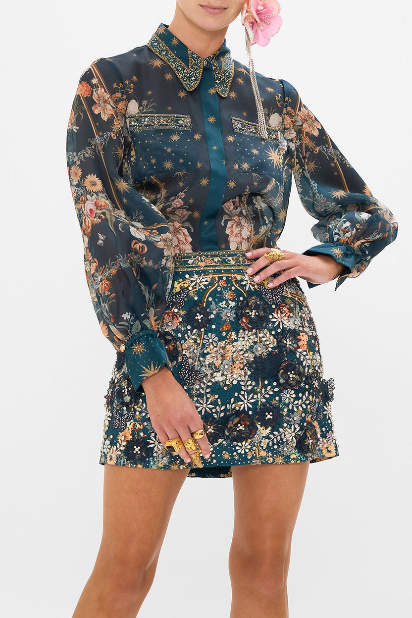 CURVED COLLAR BLOUSE I WANNA BE A COWGIRL BABY