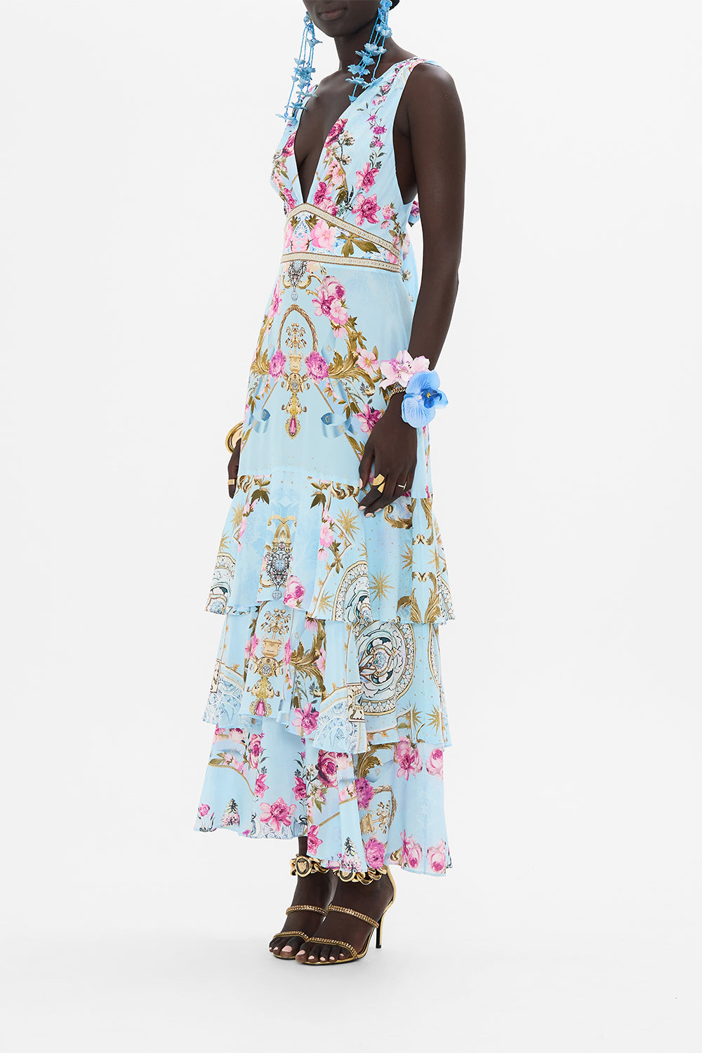 TIERED RUFFLE HEM DRESS THE SUMMER PALACE