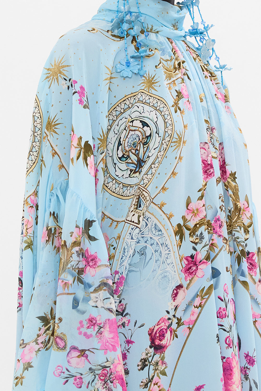 CAMILLA silk kaftan in Down The Garden Path print