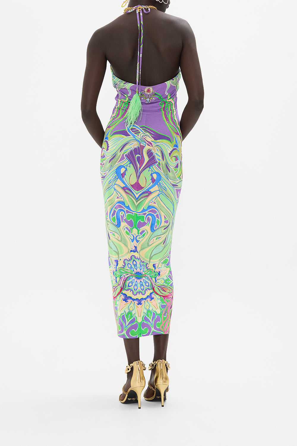 CAMILLA jersey dress in Amsterdam Jewel print