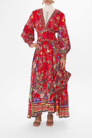 CAMILLA floral print silk dress in The Summer Palace print 