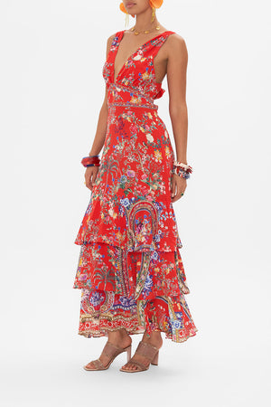 TIERED RUFFLE HEM DRESS THE SUMMER PALACE