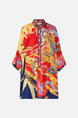 CAMILLA floral print batwing shirt in Through Vincents Eyes print