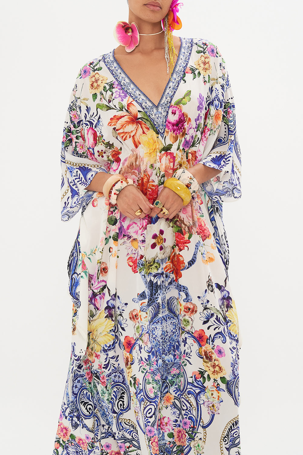 GATHERED WAIST KAFTAN WEAVING WORLDS