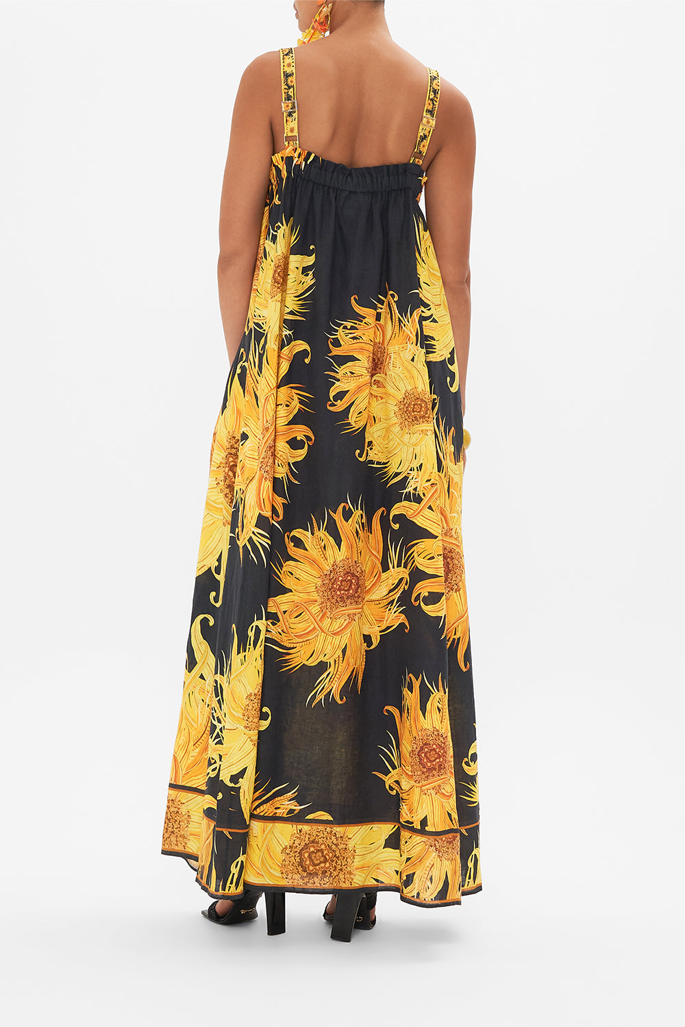 CAMILLA floral sundress in Make Me Your Masterpiece print