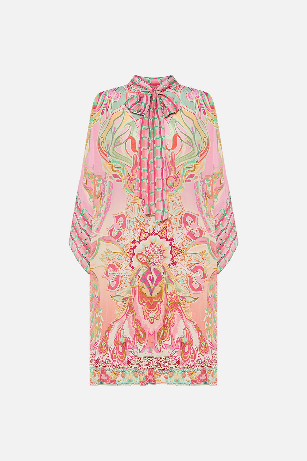 CAMILLA silk kaftan in Tea With Tuchinski print