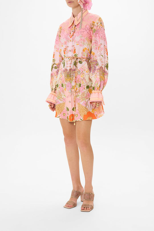 SHIFT SHIRT DRESS PEACE LOVE AND HAIR