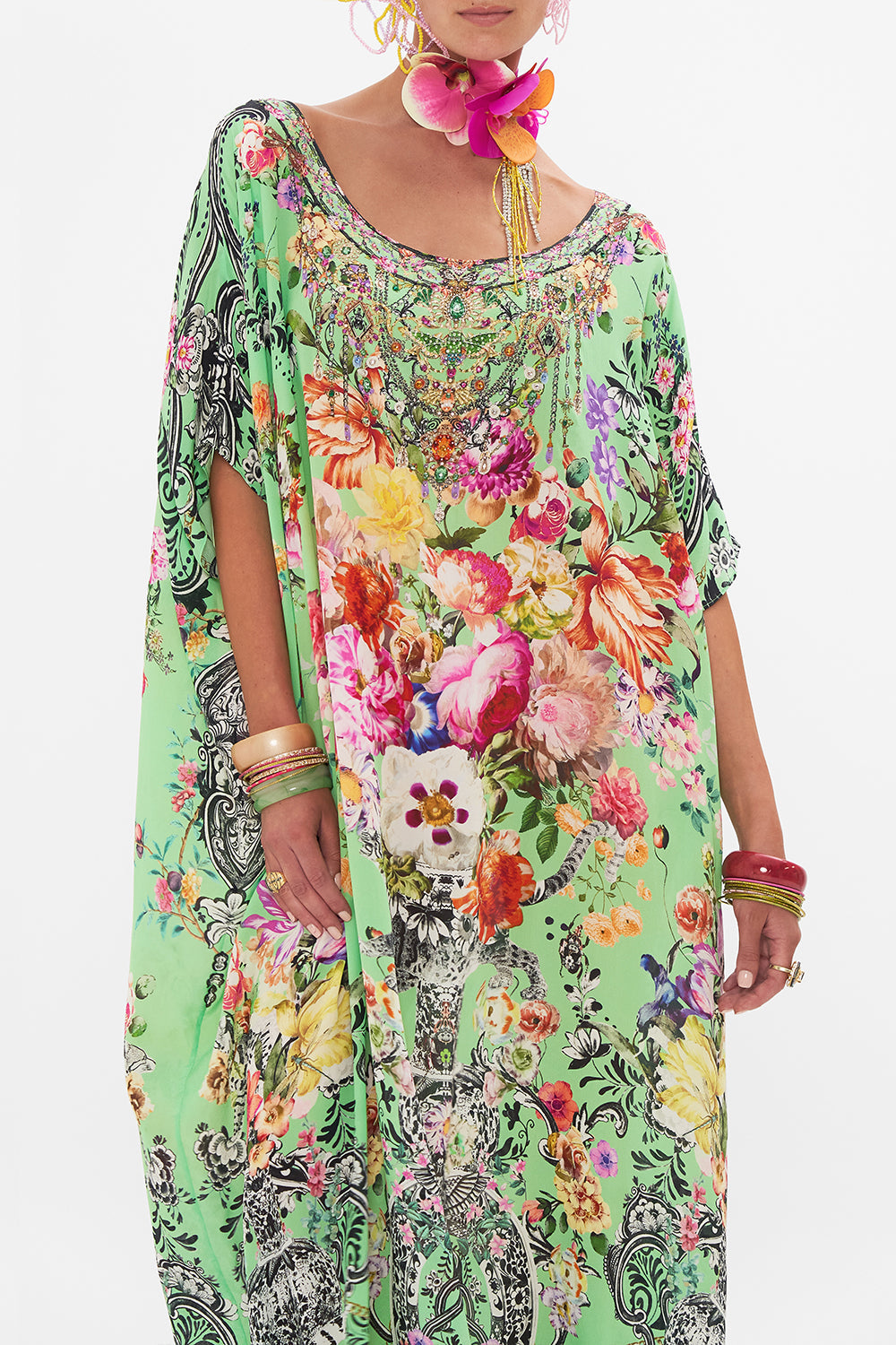 ROUND NECK KAFTAN CLOSE TO MY HEART main image 0