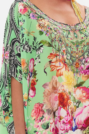 ROUND NECK KAFTAN PORCELAIN PARADISE
