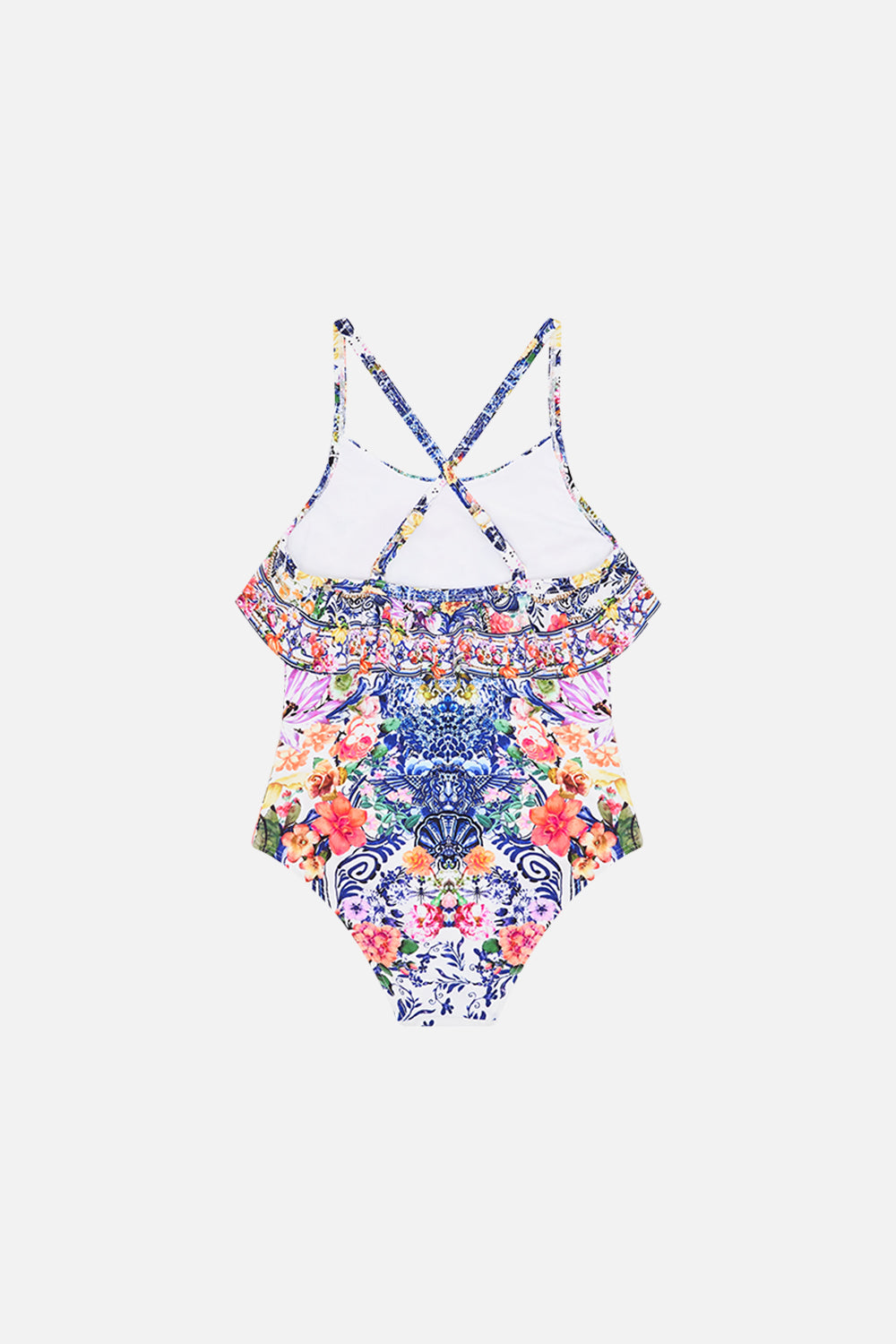 Back product view of Milla By CAMILLA kids one piece in Dutch is Life print