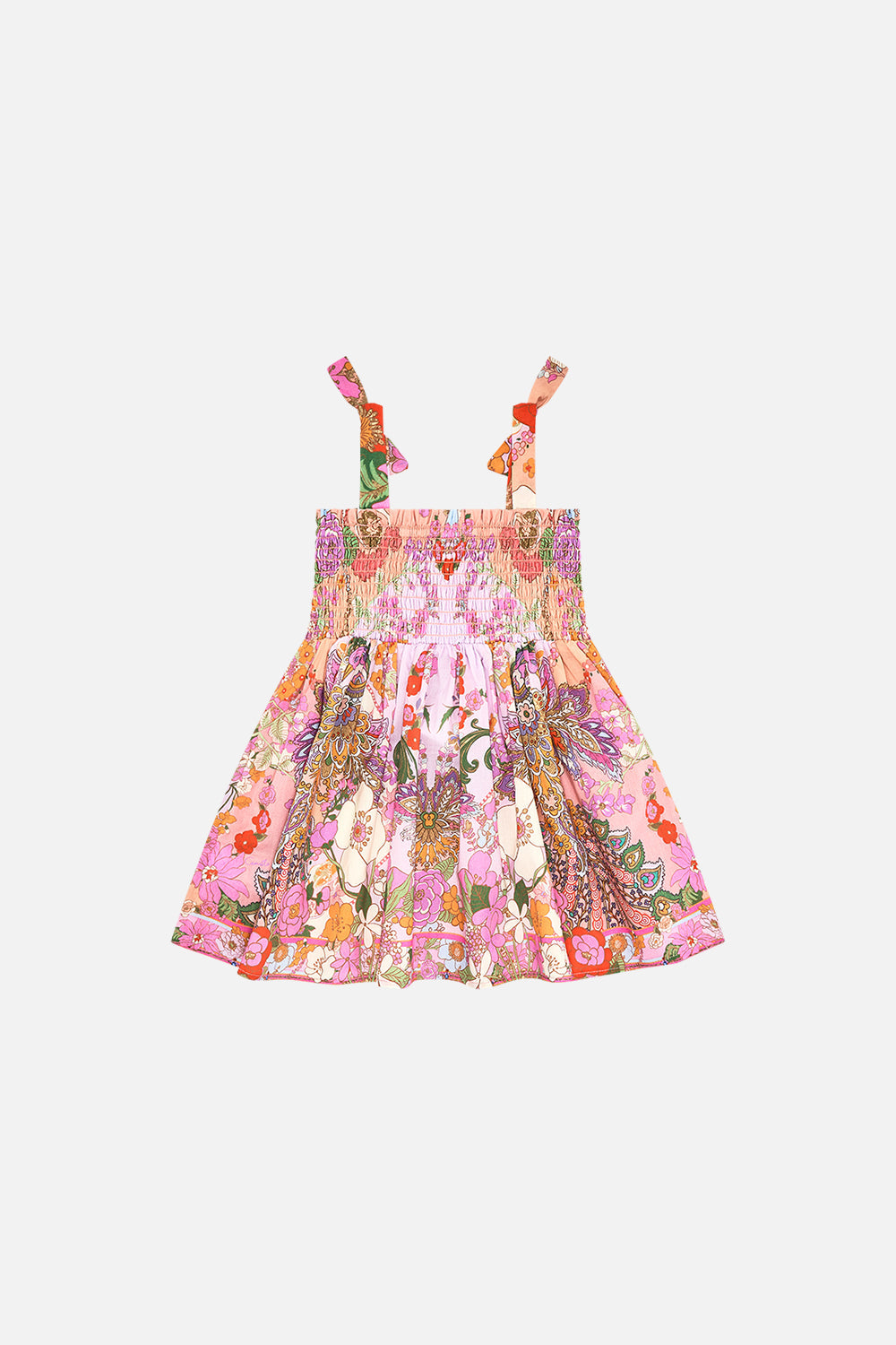 Milla by CAMILLA pink floral babies dress in Clever Clogs print