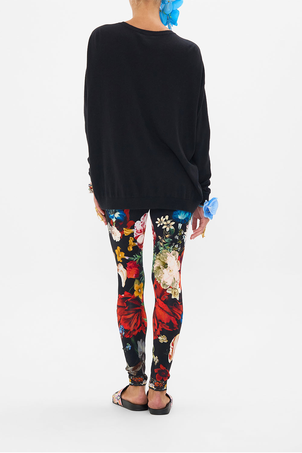 CAMILLA long sleeve jumper in A Still Life print 