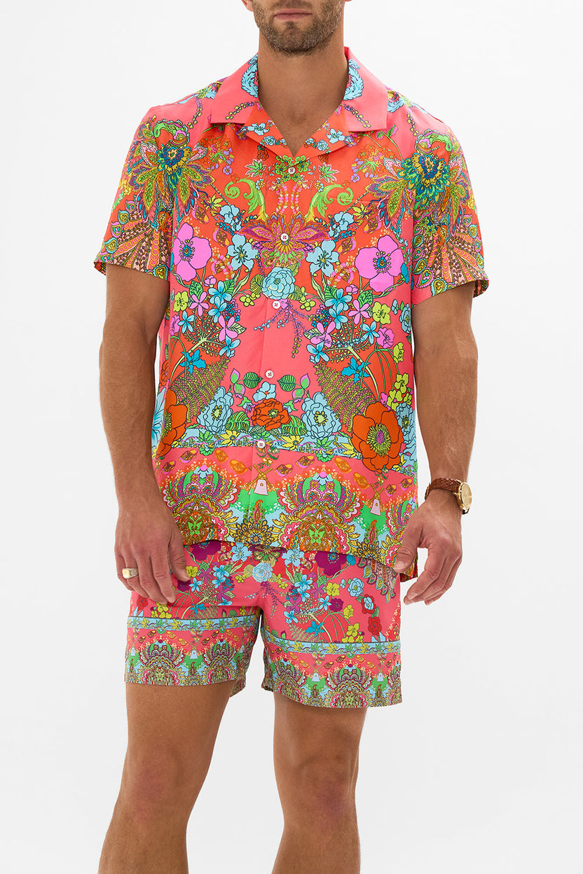SHORT SLEEVE CAMP COLLARED SHIRT OTTOMAN OPULENCE main image 0