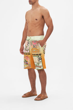 Hotel Franks by CAMILLA mens walk short in Lets Chase Rainbows print