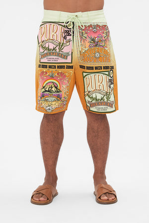 Hotel Franks by CAMILLA mens walk short in Lets Chase Rainbows print