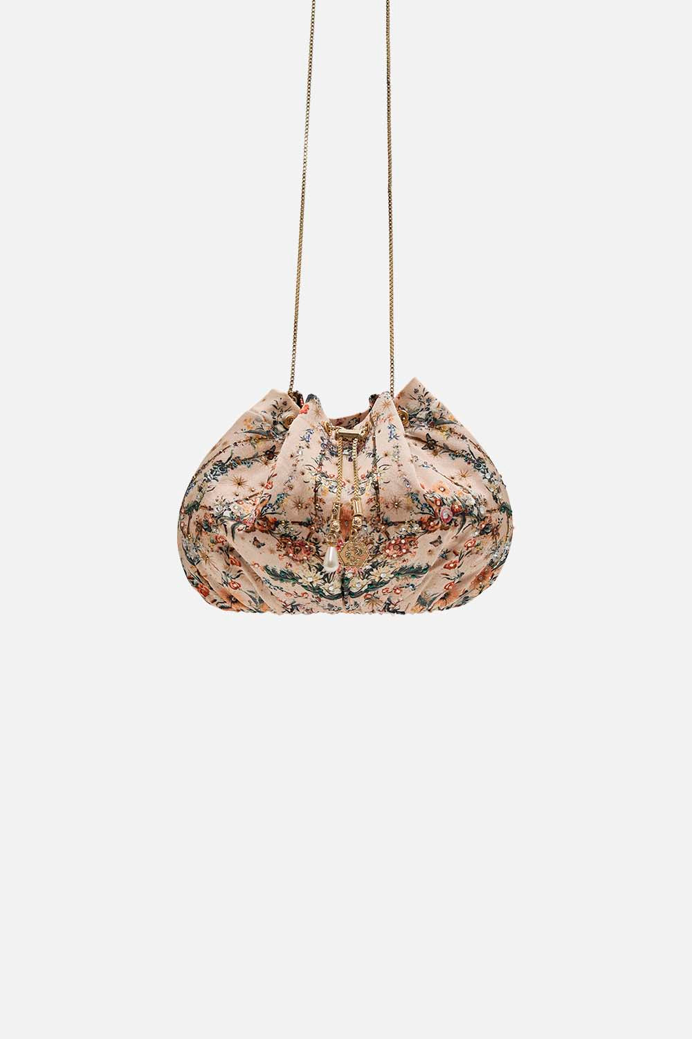 CAMILLA drawstring pouch in Rose Garden Revolution print