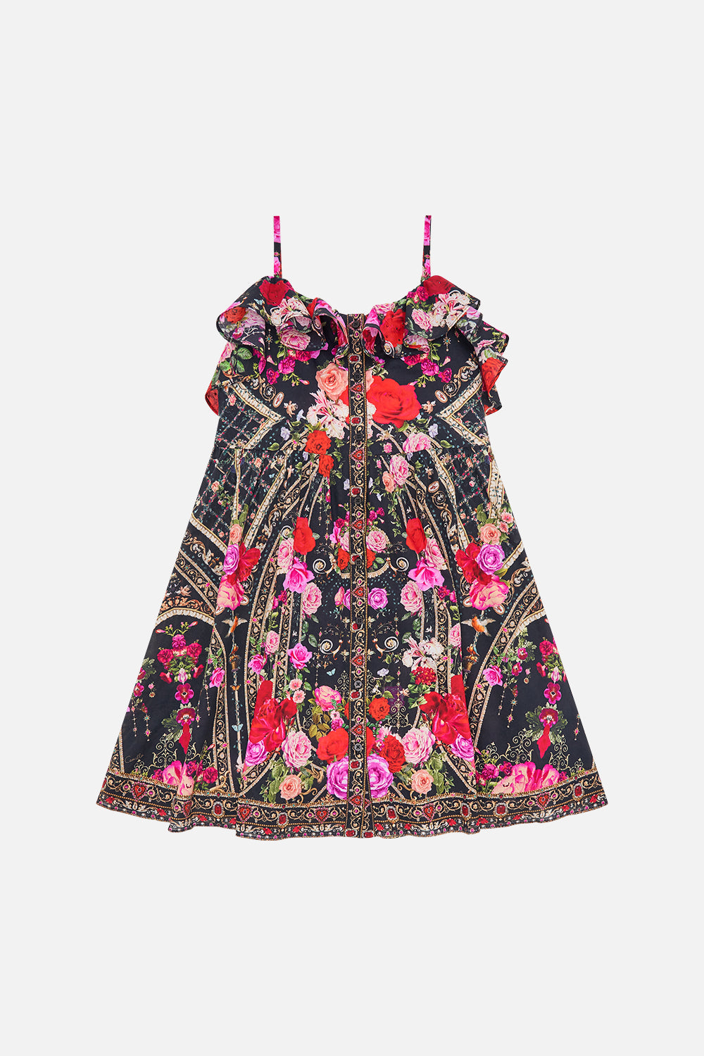Milla By CAMILLA kids frill dress with bow in Reservation For Love print 