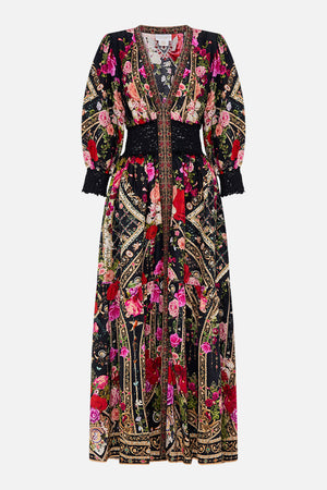 Product view of  CAMILLA floral maxi dress in Reservation For Love print