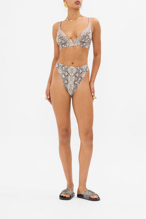 CAMILLA high waisted bikini bottoms in Looking Glass Houses print