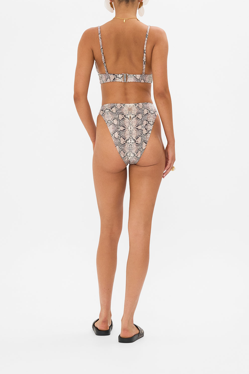 CAMILLA high waisted bikini bottoms in Looking Glass Houses print