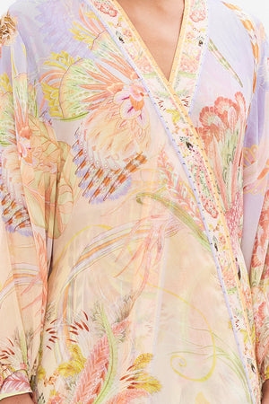 CAMILLA silk kimono in Cosmic Tuscna print