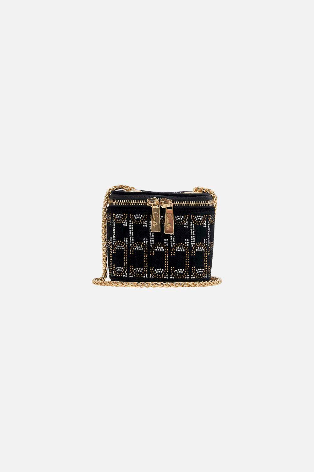 CAMILLA black mini box bag