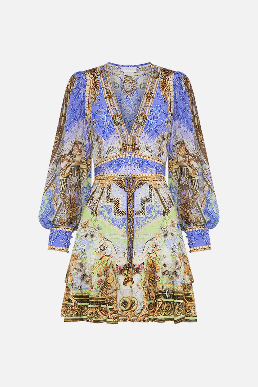 LONG BUTTON FRONT DRESS GILDED PLEASURES