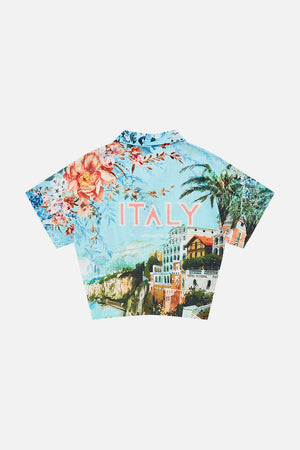 Milla By CAMILLA kids crop shirt in From Sorrento With Love print