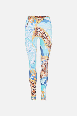 Product view of CAMILLA activewear legging in Sky Cheetah print