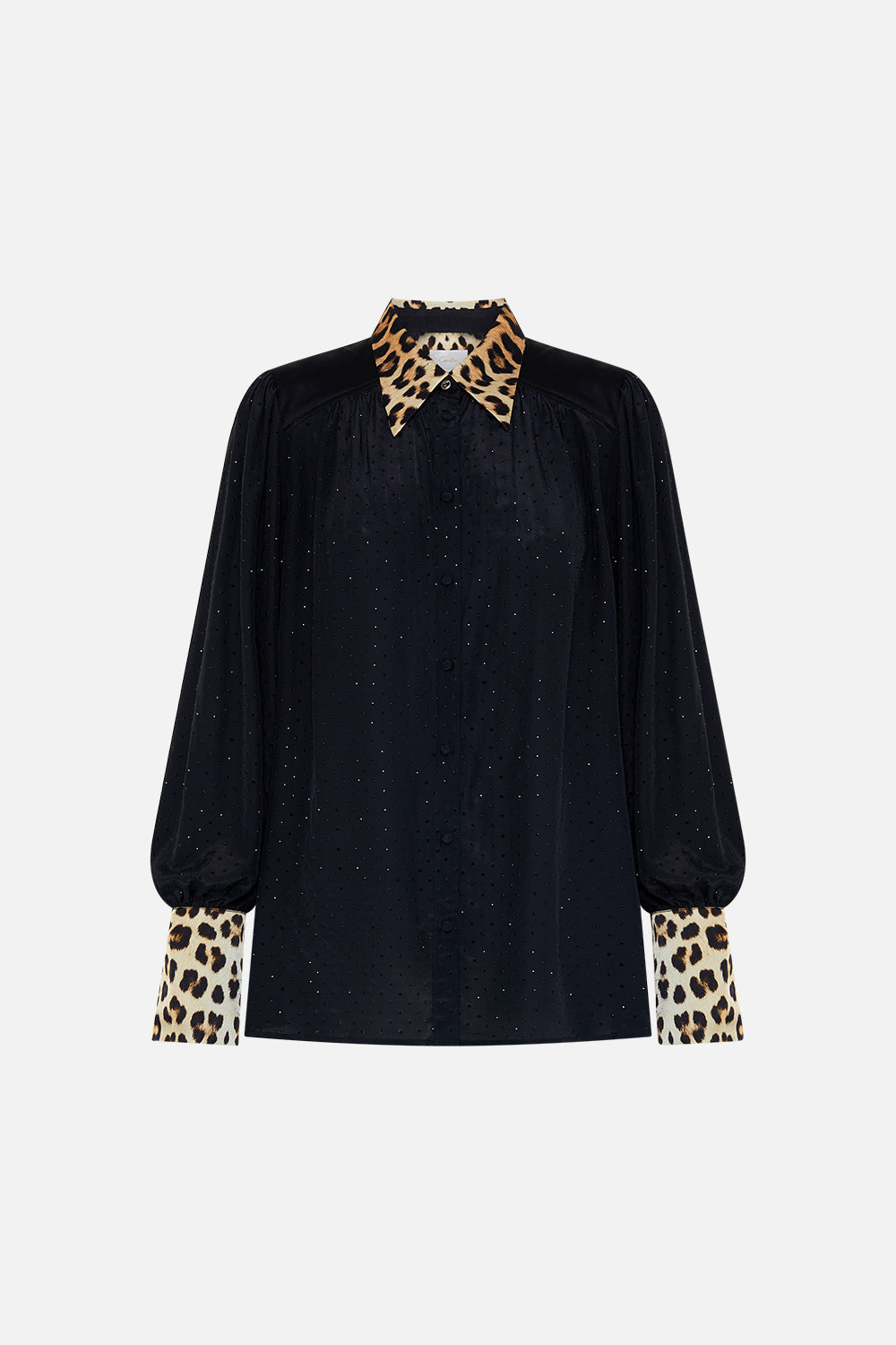 BUTTON THROUGH BLOUSON SLEEVE BLOUSE STANDING OVATION