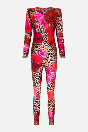 PLUNGE FRONT CATSUIT WITH RING HEART LIKE A WILDFLOWER
