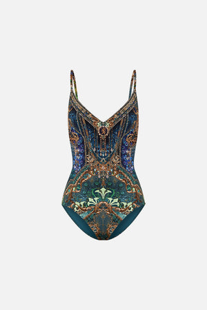 Product view of CAMILLA one piece swimsuit in Fan Dance print