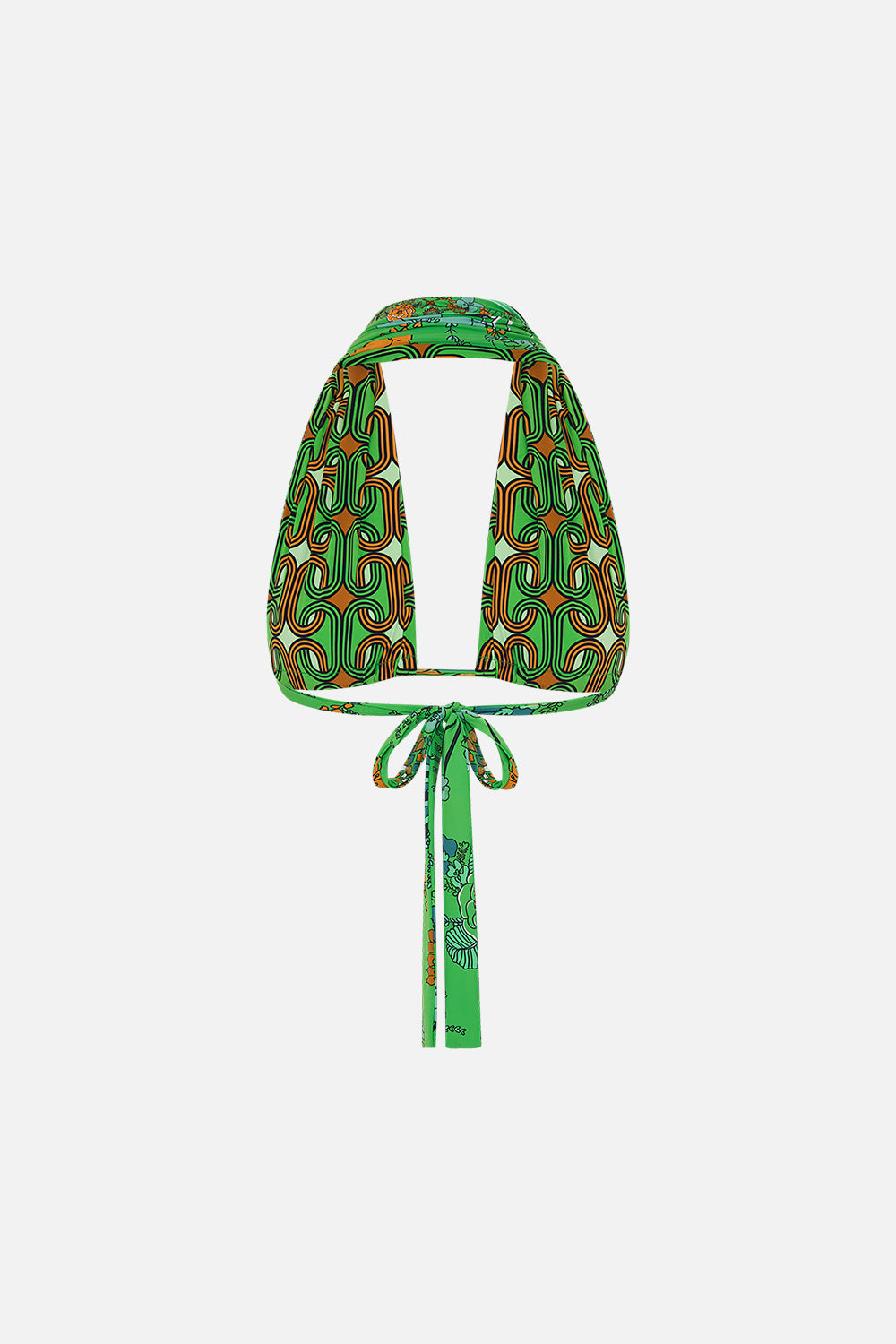 CAMILLA green halter top in Good Vibes Generation